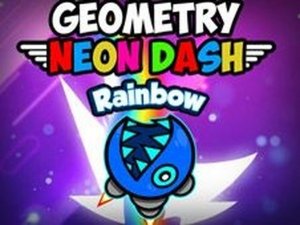 Geometry Neon Dash Rainbow Online Game