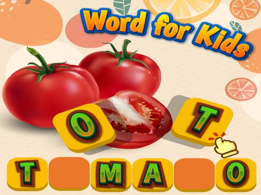 Fruits and Vegetables Word Puzzle Game
