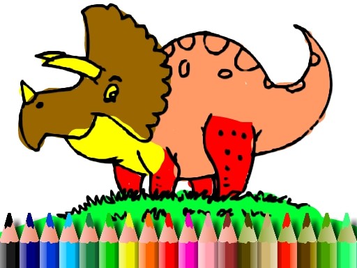 BTS Dinosaur Coloring Book Online Game