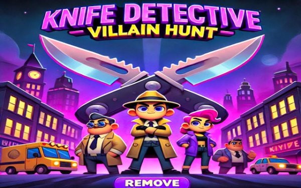 Knife Detective - Villain Hunt: Action Puzzle Game Online