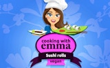 Sushi Rolls - Cooking With Emma: Vegan Sushi Game Online